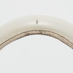 Jacquemus White Leather Mini Le Chiquito Top Handle Bag