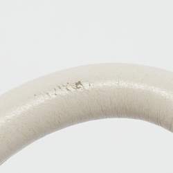 Jacquemus White Leather Mini Le Chiquito Top Handle Bag