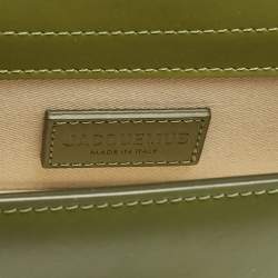 Jacquemus Olive Green Leather The Bambino Les Classiques Top Handle Bag