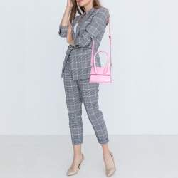 Jacquemus Pink Leather Le Chiquito Moyen Top Handle Bag