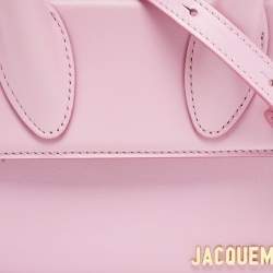 Jacquemus Pink Leather Le Chiquito Moyen Top Handle Bag