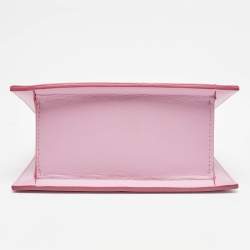 Jacquemus Pink Leather Le Chiquito Moyen Top Handle Bag