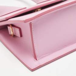 Jacquemus Pink Leather Le Chiquito Moyen Top Handle Bag