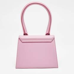 Jacquemus Pink Leather Le Chiquito Moyen Top Handle Bag
