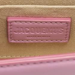 Jacquemus Pink Leather Le Chiquito Moyen Top Handle Bag