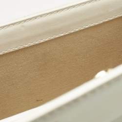 Jacquemus White Leather Le Chiquito Moyen Top Handle Bag