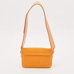 Jacquemus Orange Fabric Le Carinu Shoulder Bag