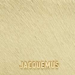 Jacquemus Yellow Calfhair and Leather Le Bisou Bag