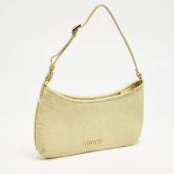 Jacquemus Yellow Calfhair and Leather Le Bisou Bag