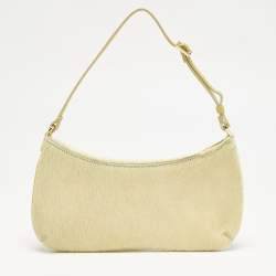 Jacquemus Yellow Calfhair and Leather Le Bisou Bag