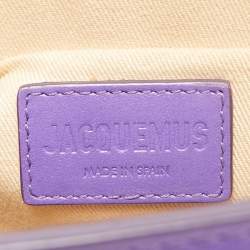 Jacquemus Purple Leather Le Chiquito Noeud Top Handle Bag