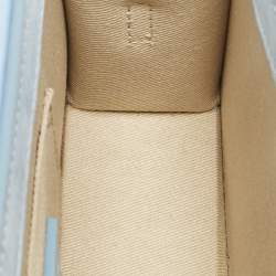 Jacquemus Light Blue Suede Long Le Chiquito Top Handle Bag