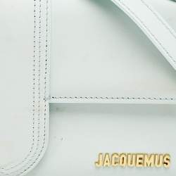 Jacquemus Light Blue Leather Large Le Bambino Top Handle Bag