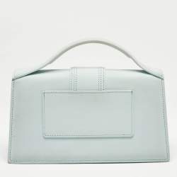 Jacquemus Light Blue Leather Large Le Bambino Top Handle Bag