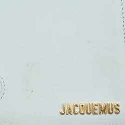 Jacquemus Light Blue Leather Large Le Bambino Top Handle Bag