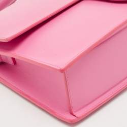Jacquemus Pink Leather Le Bambinou Top Handle Bag