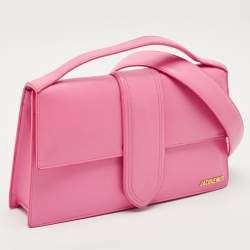 Jacquemus Pink Leather Le Bambinou Top Handle Bag