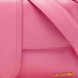 Jacquemus Pink Leather Le Bambinou Top Handle Bag