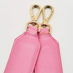 Jacquemus Pink Leather Le Bambinou Top Handle Bag