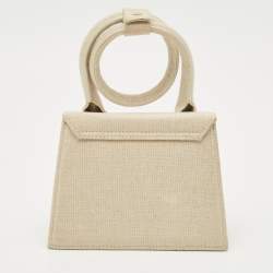 Jacquemus Beige Fabric Le Chiquito Noeud Top Handle Bag