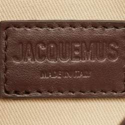 Jacquemus Silver Laminated Leather Le Bisou Perle Shoulder Bag