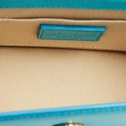 Jacquemus Blue Leather Medium Le Chiquito Top Handle Bag