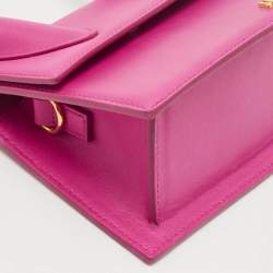 Jacquemus Pink Leather Medium Le Chiquito Top Handle Bag