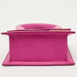 Jacquemus Pink Leather Medium Le Chiquito Top Handle Bag