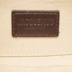 Jacquemus Dark Brown Leather Le Bisou Perle Shoulder Bag