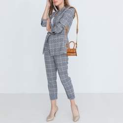 Pre Owned حقيبة جاكيموس ميني لي شيكيتو جلد بني بيد علوية