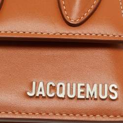 Pre Owned حقيبة جاكيموس ميني لي شيكيتو جلد بني بيد علوية