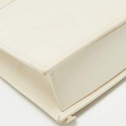 Pre Owned Jacquemus Off White Canvas and Leather Le Cabas Tote