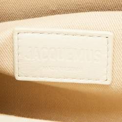 Pre Owned Jacquemus Off White Canvas and Leather Le Cabas Tote