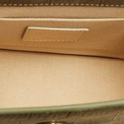 Pre Owned Jacquemus Olive Green Suede Le Chiquito Moyen Top Handle Bag