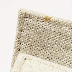 Pre Owned Jacquemus Light Beige Canvas Mini Le Chiquito Top Handle Bag