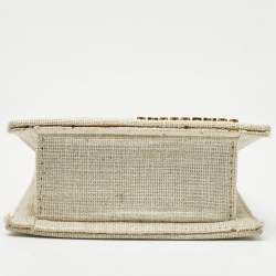 Pre Owned Jacquemus Light Beige Canvas Mini Le Chiquito Top Handle Bag