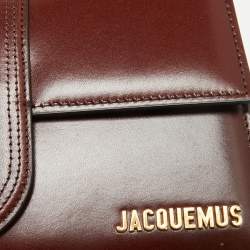 Pre Owned حقيبة جاكيموس لو غراند بامبينو جلد بني بيد علوية