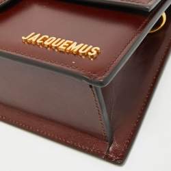 Pre Owned حقيبة جاكيموس لو غراند بامبينو جلد بني بيد علوية