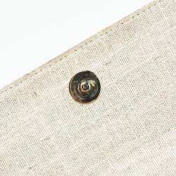 Pre Owned Jacquemus Beige Canvas Le Chiquito Moyen Top Handle Bag