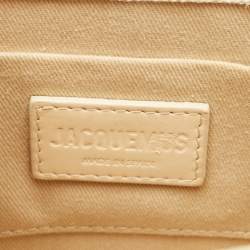 Pre Owned Jacquemus Beige Canvas Le Chiquito Moyen Top Handle Bag