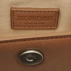 مملوكة مسبقًا حقيبة جاكيموس ميني لي شيكيتو جلد بني بيد علوية