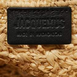 Pre Owned Jacquemus Beige Raffia Spiaggia Tote