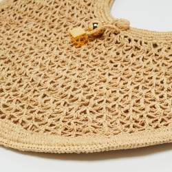 Pre Owned Jacquemus Beige Raffia Spiaggia Tote