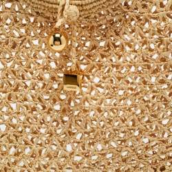 Pre Owned Jacquemus Beige Raffia Spiaggia Tote