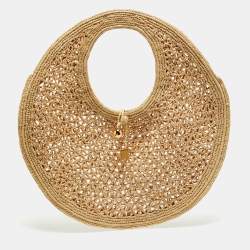 Pre Owned Jacquemus Beige Raffia Spiaggia Tote