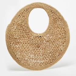 Pre Owned Jacquemus Beige Raffia Spiaggia Tote