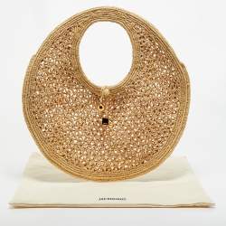 Pre Owned Jacquemus Beige Raffia Spiaggia Tote