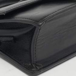 مملوكة مسبقًا Jacquemus Black Leather Le Bambino Mini Top Handle Bag