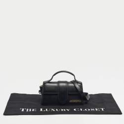 مملوكة مسبقًا Jacquemus Black Leather Le Bambino Mini Top Handle Bag