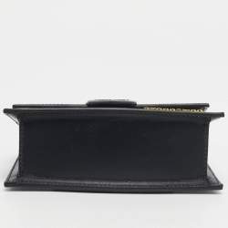 Pre Owned Jacquemus Black Leather Mini Le Bambino Top Handle Bag